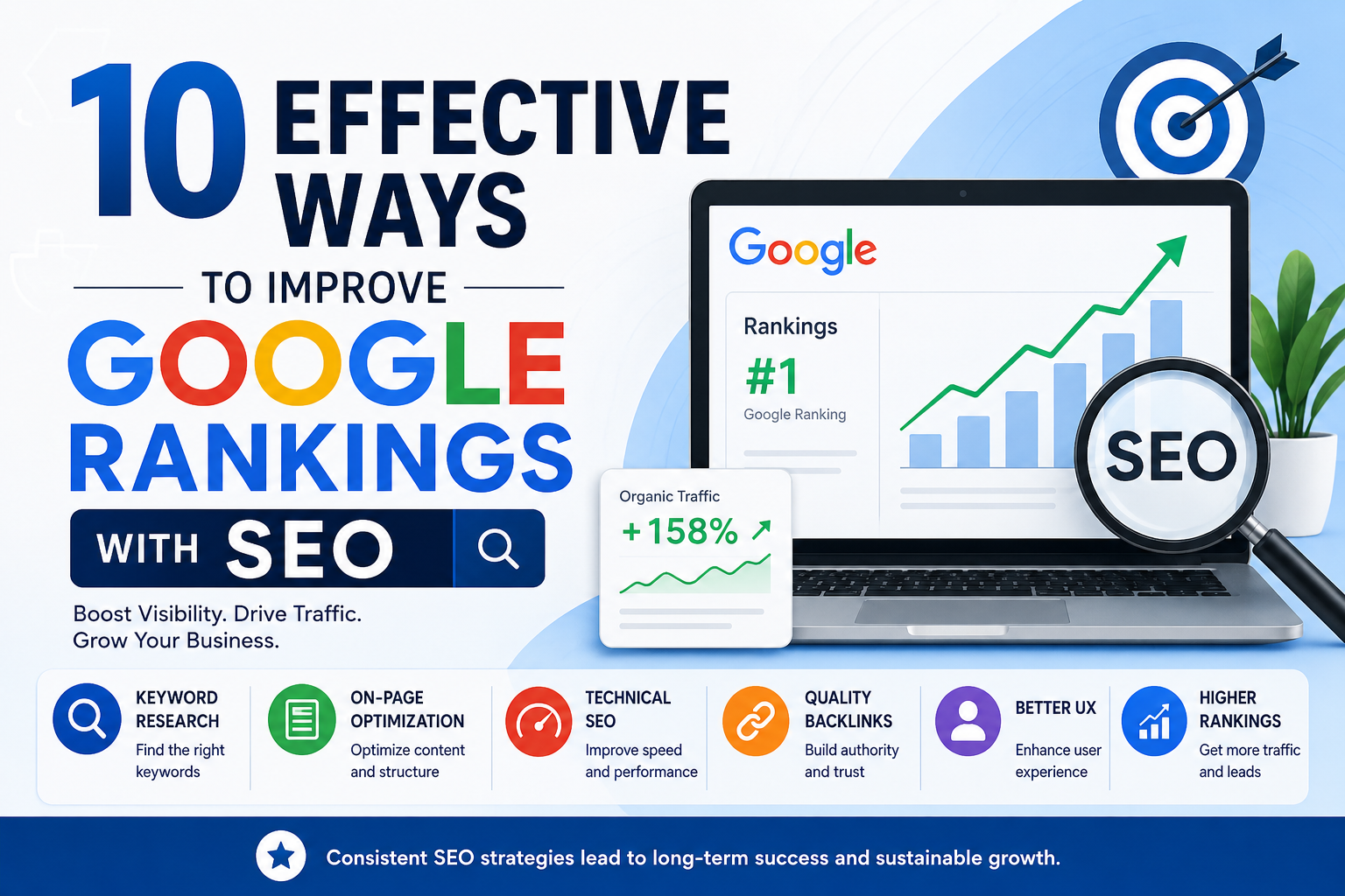 10 Effective Ways to Improve Google Rankings with SEO